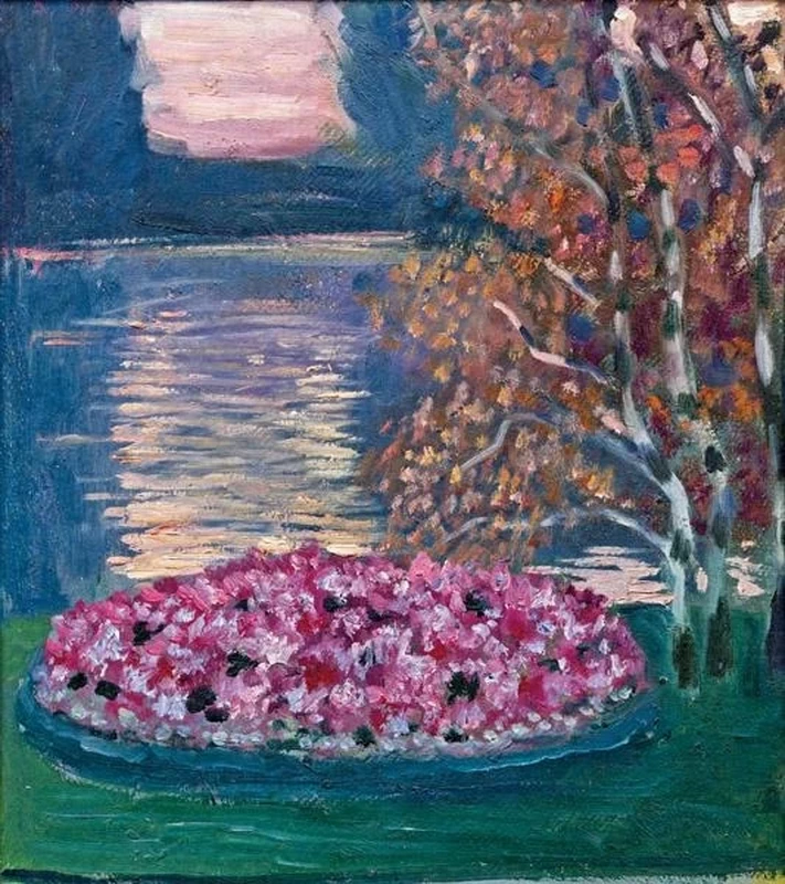 Bagliore serale al lago